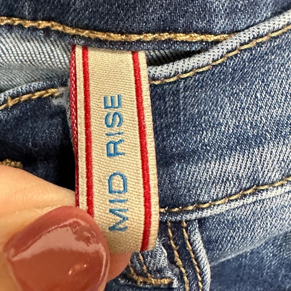 Sneak Peek Womens Denim Skinny Jeans Mid Rise Distressed sz 7, GUC - Picture 5 of 6